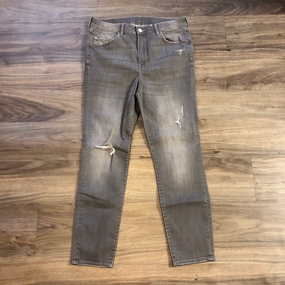 H&M Denim - & Denim Women's Size 32 Faded Black Distressed Super Skinny High Waist Jeans